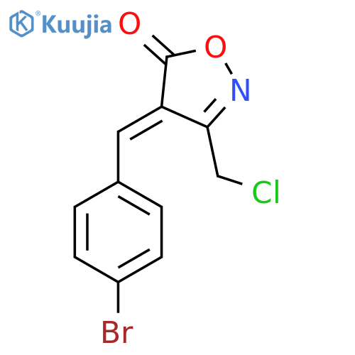 (4E)-4-(4-Bromobenzylidene)-3-(chloromethyl)isoxazol-5(4H)-one structure