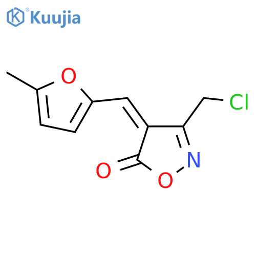 (4E)-3-(Chloromethyl)-4-(5-methylfuran-2-yl)methylidene-1,2-oxazol-5(4H)-one structure