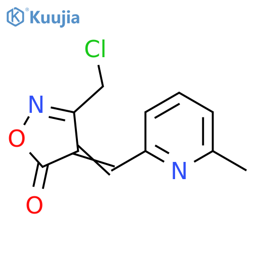 (4E)-3-(Chloromethyl)-4-[(6-methylpyridin-2-YL)-methylene]isoxazol-5(4H)-one structure