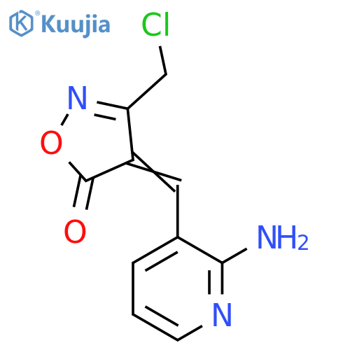 (4E)-4-[(2-Aminopyridin-3-yl)methylene]-3-(chloromethyl)isoxazol-5(4H)-one structure