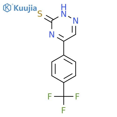 5-[4-(Trifluoromethyl)phenyl]-1,2,4-triazine-3-thiol structure