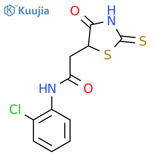 N-(2-Chlorophenyl)-2-(2-mercapto-4-oxo-4,5-dihydro-1,3-thiazol-5-yl)acetamide structure