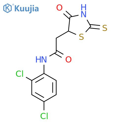 N-(2,4-Dichlorophenyl)-2-(2-mercapto-4-oxo-4,5-dihydro-1,3-thiazol-5-yl)acetamide structure