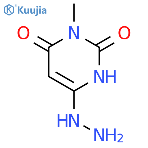 6-Hydrazino-3-methylpyrimidine-2,4(1H,3H)-dione structure