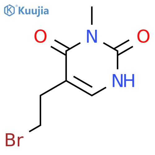 5-(2-Bromoethyl)-6-hydroxy-1-methylpyrimidin-2(1H)-one structure
