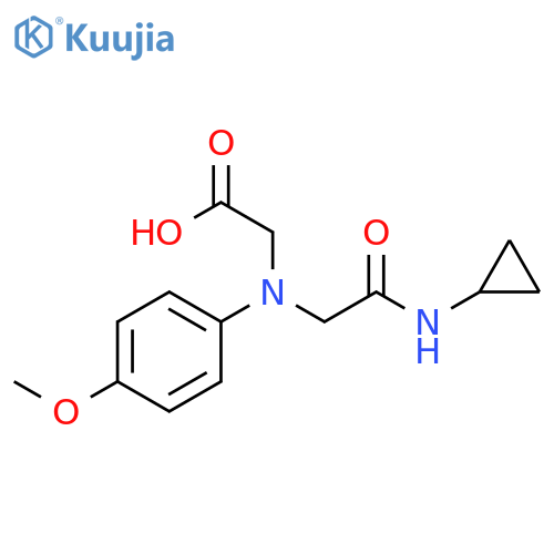 [[2-(Cyclopropylamino)-2-oxoethyl]-(4-methoxyphenyl)amino]acetic acid structure