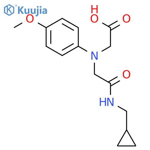 [{2-[(Cyclopropylmethyl)amino]-2-oxoethyl}-(4-methoxyphenyl)amino]acetic acid structure