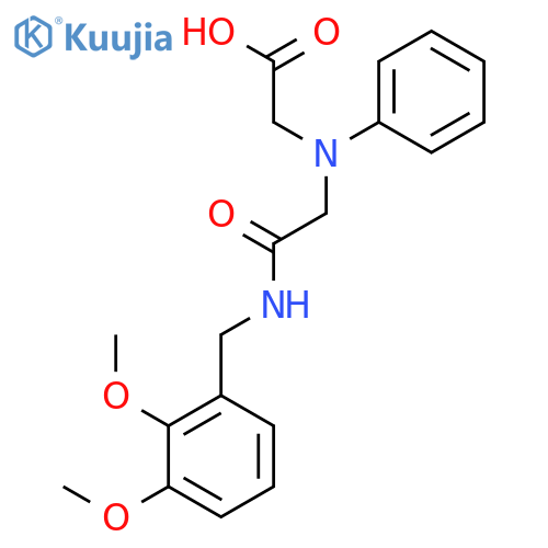 [{2-[(2,3-Dimethoxybenzyl)amino]-2-oxoethyl}(phenyl)amino]acetic acid structure