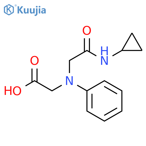 [[2-(Cyclopropylamino)-2-oxoethyl](phenyl)amino]-acetic acid structure