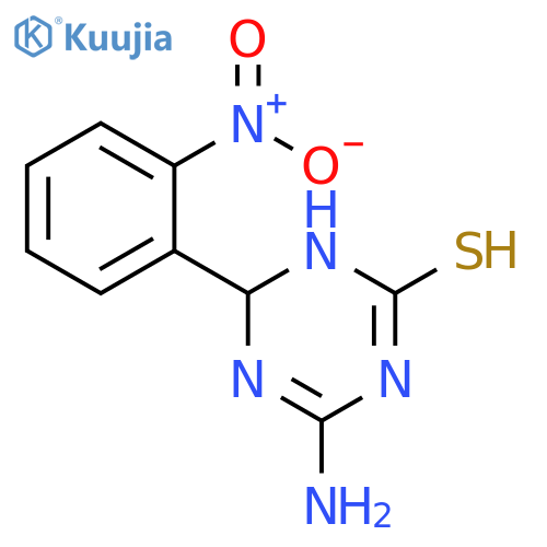4-Amino-6-(2-nitrophenyl)-1,6-dihydro-1,3,5-triazine-2-thiol structure