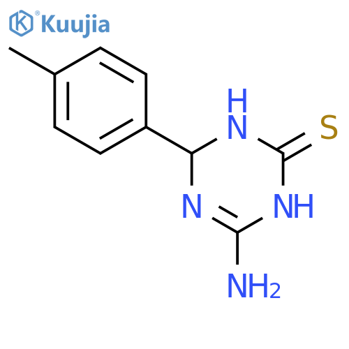 4-Amino-6-(4-methylphenyl)-1,6-dihydro-1,3,5-triazine-2-thiol structure