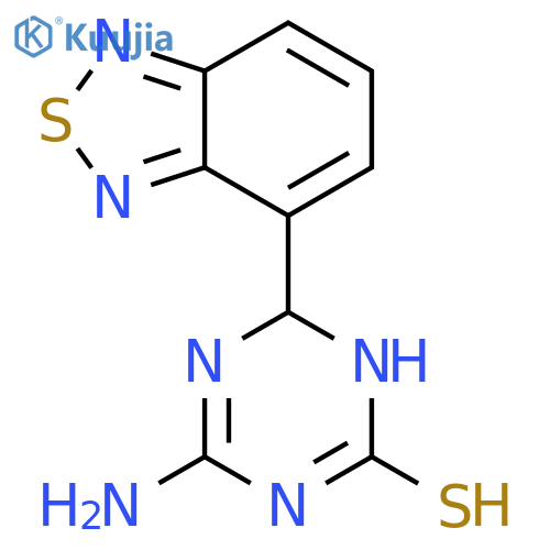 4-Amino-6-(2,1,3-benzothiadiazol-4-yl)-1,6-dihydro-1,3,5-triazine-2-thiol structure