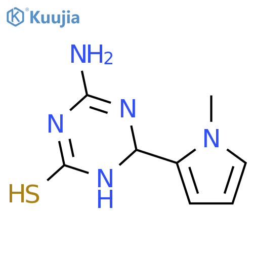 4-Amino-6-(1-methyl-1H-pyrrol-2-yl)-1,6-dihydro-1,3,5-triazine-2-thiol structure