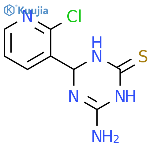 4-Amino-6-(2-chloropyridin-3-yl)-1,6-dihydro-1,3,5-triazine-2-thiol structure