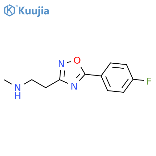 {2-5-(4-Fluorophenyl)-1,2,4-oxadiazol-3-ylethyl}methylamine structure