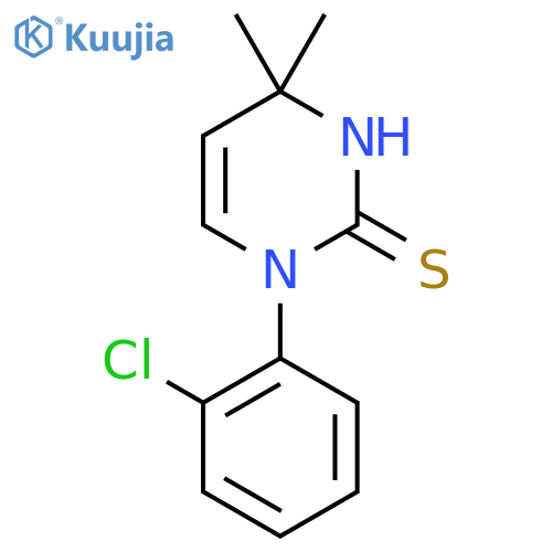 1-(2-Chlorophenyl)-4,4-dimethyl-1,4-dihydropyrimidine-2-thiol structure