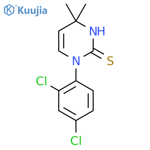 1-(2,4-Dichlorophenyl)-4,4-dimethyl-1,4-dihydropyrimidine-2-thiol structure
