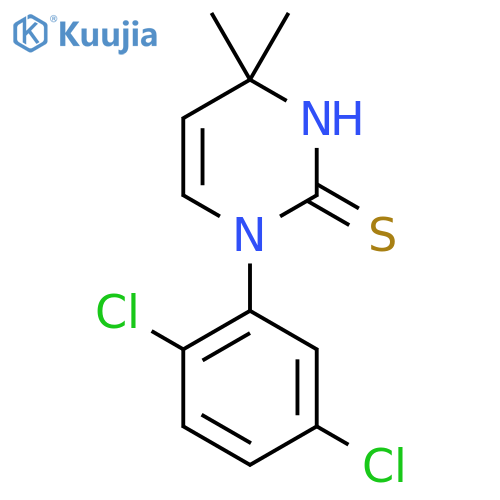 1-(2,5-Dichlorophenyl)-4,4-dimethyl-1,4-dihydropyrimidine-2-thiol structure