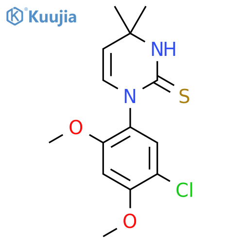 1-(5-Chloro-2,4-dimethoxyphenyl)-4,4-dimethyl-1,4-dihydropyrimidine-2-thiol structure