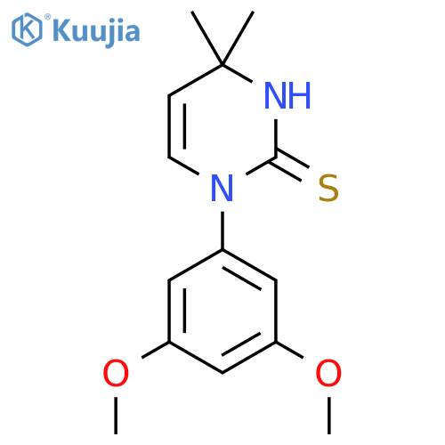 1-(3,5-Dimethoxyphenyl)-4,4-dimethyl-1,4-dihydropyrimidine-2-thiol structure