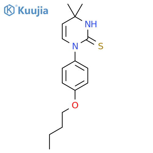 1-(4-Butoxyphenyl)-4,4-dimethyl-1,4-dihydropyrimidine-2-thiol structure