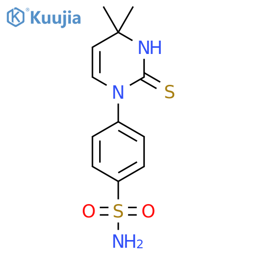 4-(2-Mercapto-4,4-dimethylpyrimidin-1(4H)-yl)benzenesulfonamide structure