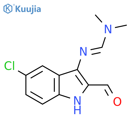N'-(5-Chloro-2-formyl-1H-indol-3-yl)-N,N-dimethylimidoformamide structure