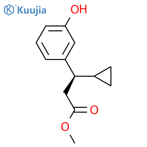 (βR)?-β-?Cyclopropyl-?3-?hydroxybenzenepropanoic Acid Methyl Ester structure