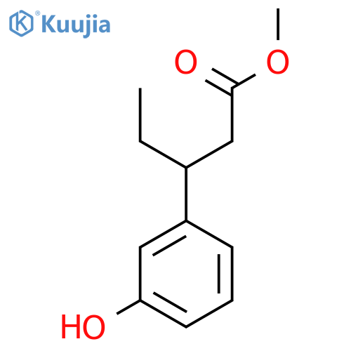 Methyl 3-(3-Hydroxyphenyl)pentanoate structure