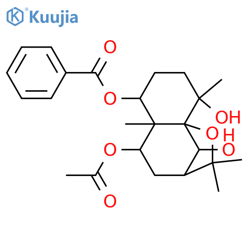 1,4,6,9-Tetrahydroxydihydro-β-agarofuran; (1α,4β,6β,9β)-form, 1-Benzoyl, 9-Ac structure