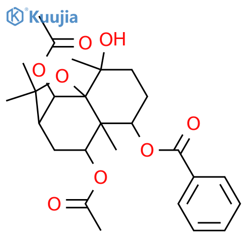 1,4,6,9-Tetrahydroxydihydro-β-agarofuran; (1α,4β,6β,9β)-form, 1-Benzoyl, 6,9-di-Ac structure