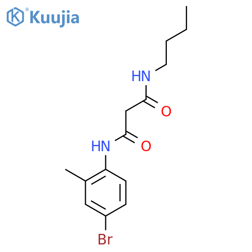 Propanediamide, N-(4-bromo-2-methylphenyl)-N'-butyl- structure