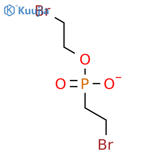 Phosphonic acid, (2-bromoethyl)-, mono(2-bromoethyl) ester structure