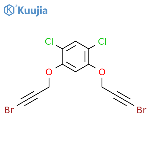 BENZENE, 1,5-BIS[(3-BROMO-2-PROPYNYL)OXY]-2,4-DICHLORO- structure