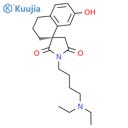 Spiro[naphthalene-1(2H),3'-pyrrolidine]-2',5'-dione, 1'-[4-(diethylamino)butyl]-3,4-dihydro-7-hydroxy-, (R)- structure