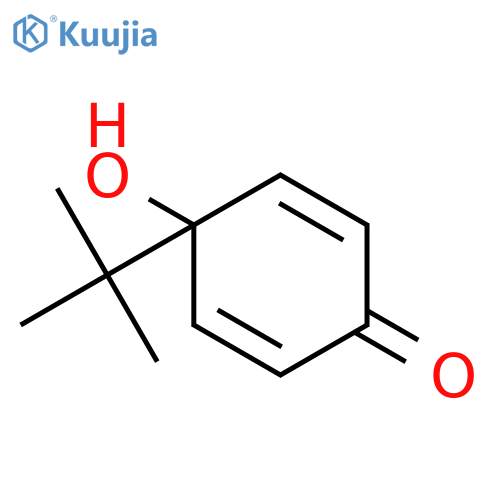 2,5-Cyclohexadien-1-one, 4-(1,1-dimethylethyl)-4-hydroxy- structure
