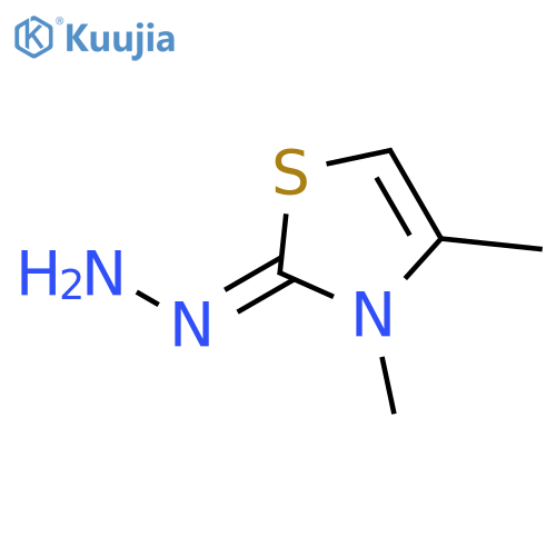 2(3H)-Thiazolone, 3,4-dimethyl-, hydrazone structure