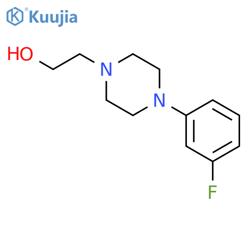 4-(3-fluorophenyl)-1-Piperazineethanol structure