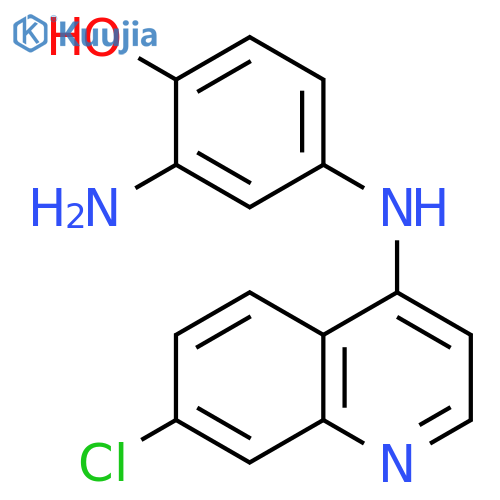 Phenol, 2-amino-4-[(7-chloro-4-quinolinyl)amino]- structure