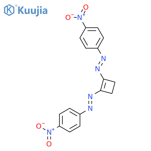 Diazene, 1,1'-(1-cyclobutene-1,2-diyl)bis[2-(4-nitrophenyl)- structure