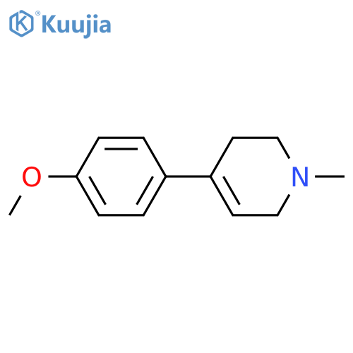 4-(4-methoxyphenyl)-1-methyl-3,6-dihydro-2H-pyridine structure
