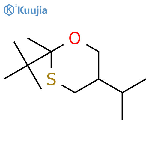 1,3-OXATHIANE, 2-(1,1-DIMETHYLETHYL)-2-METHYL-5-(1-METHYLETHYL)- structure