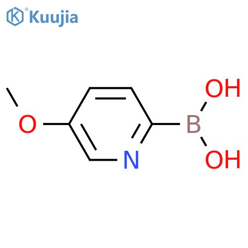 (5-Methoxypyridin-2-yl)boronic acid structure