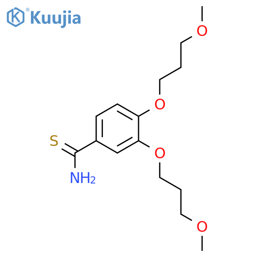 Benzenecarbothioamide, 3,4-bis(3-methoxypropoxy)- structure