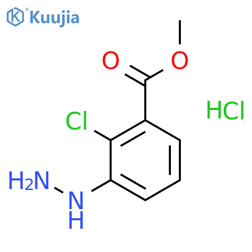 Methyl 2-chloro-3-hydrazinylbenzoate hydrochloride structure