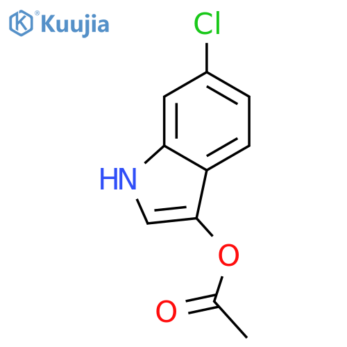 1H-Indol-3-ol,6-chloro-, 3-acetate structure
