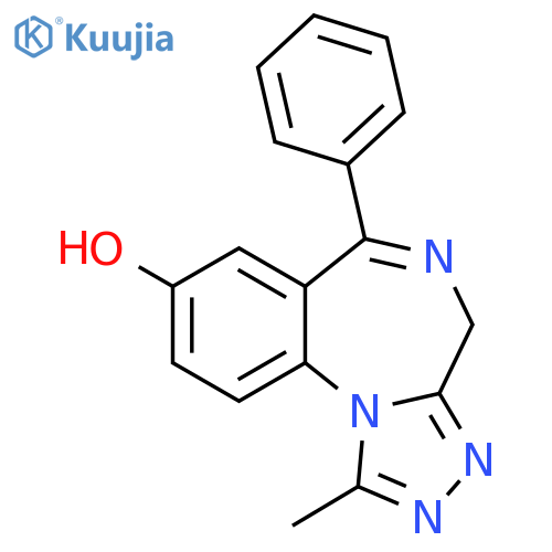 4H-[1,2,4]TRIAZOLO[4,3-A][1,4]BENZODIAZEPIN-8-OL, 1-METHYL-6-PHENYL- structure