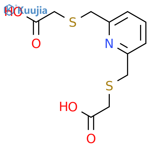 2-[[6-(carboxymethylsulfanylmethyl)pyridin-2-yl]methylsulfanyl]acetic acid structure