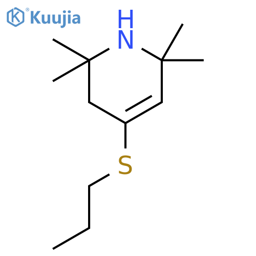 Pyridine, 1,2,3,6-tetrahydro-2,2,6,6-tetramethyl-4-(propylthio)- structure