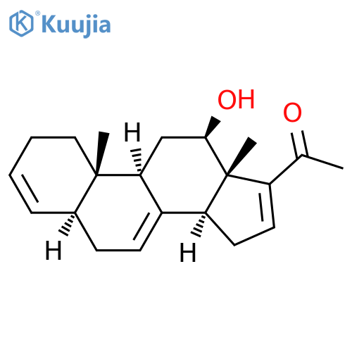 Pregna-3,7,16-trien-20-one,12-hydroxy-, (5a,12b)- (9CI) structure